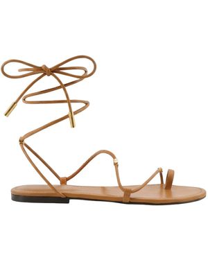 Celine Open-Toe Flat Sandals - Metallic