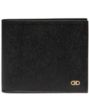 Ferragamo Gancini Folded Wallet - Black