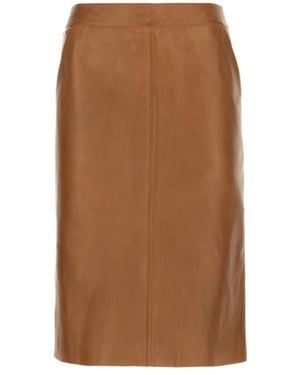 Iceberg Flared Midi Skirt - Brown