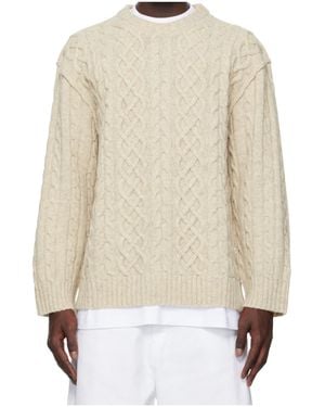 Moschino Long-Sleeved Sweater - Natural