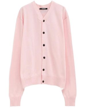 Jacquemus The Rio V-Neck Cardigan - Pink