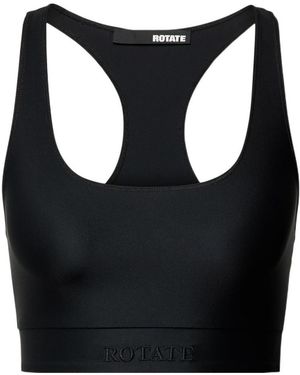 ROTATE BIRGER CHRISTENSEN Stretch Racer Back Bra - Black