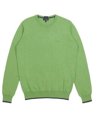 Armani Jeans Round Neck Patch Pullover - Green