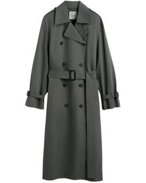 TOTEME Totême Belted Trench Coat - Gray
