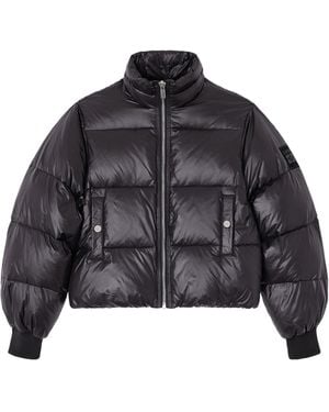 Ganni Short Puffer Jacket - Gray