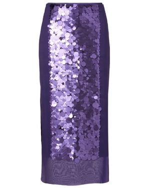 JOSEPH Cambo Sequined Midi Skirt - Purple