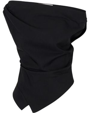 Rohe Off-The-Shoulder Draped Jersey Blouse - Black