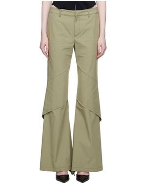 Dion Lee Pendulous Patchwork Casual Pants - Green