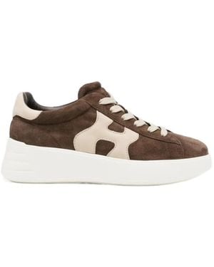 Hogan Chunky Sneakers - Brown