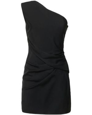 Roland Mouret Asymmetrical Stretch Mini Dress - Black