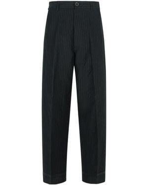 Maison Margiela Linen Blend Trousers - Black