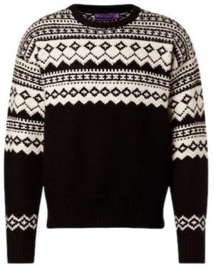 Ralph Lauren Intarsia Cashmere Jumper - Black
