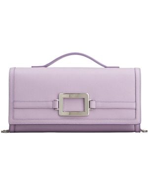 Roger Vivier Belle Vivier Clutch - Purple