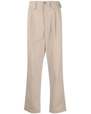 Nanushka High-Rise Pleated Pants - Natural