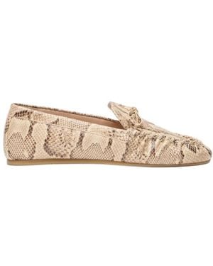 Stuart Weitzman Britt Bow Loafer - Natural