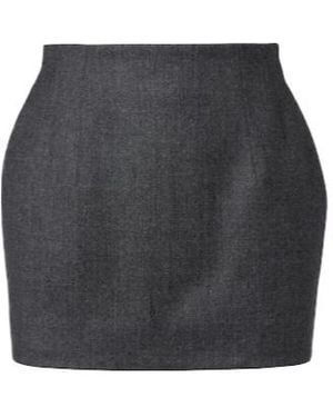 Wardrobe NYC Mini Skirt - Gray
