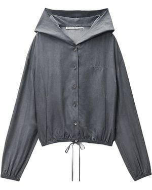 Alexander Wang Buttoned Oversized Jacket - Grey