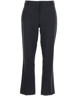 ..,merci Belted Straight-Leg Pants - Blue