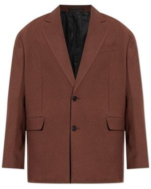 Lanvin Single-Breasted Blazer - Brown