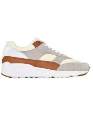 Saint Laurent Bump Lace-Up Trainers - White