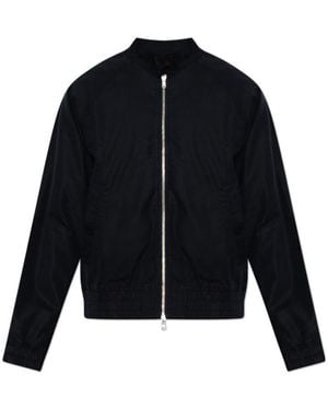 Officine Generale Long-Sleeved Zip-Up Jacket - Blue