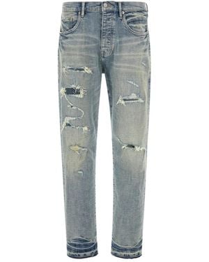 Purple Brand P005 Distressed Slim Jeans - Blue