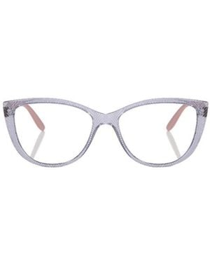 Vogue Eyewear Cat's Eye Flat Lens - White