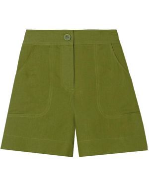 Eres High-Waisted Shorts - Green