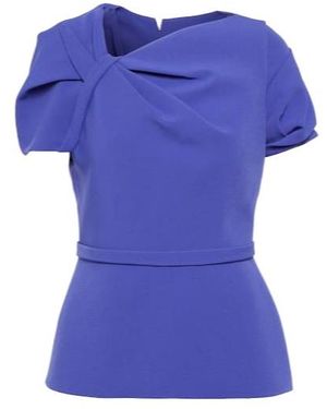 Safiyaa Cassiopeia Crêpe Top - Blue