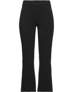 Max Mara Solid-Color Casual Pants - Black