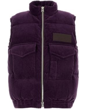 Sacai Corduroy Padded Vest - Black