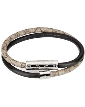 Gucci Double Bracelet With Gg Detail - Multicolor