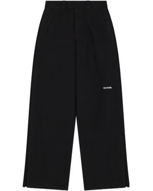 we11done Mid-Waist Casual Pants - Black