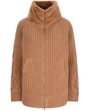 Herno Long-Sleeved Coat - Brown