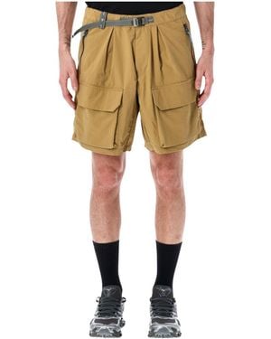 and wander Belt-Style Cargo Shorts - Natural