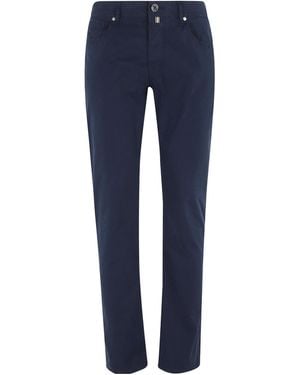 Jacob Cohen Casual Trousers With Belt Loops - Blue