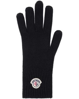 Moncler Wool Gloves - Black