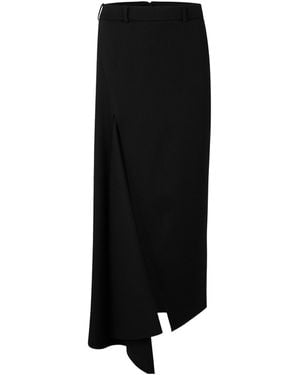 Givenchy Midilength Wrap Skirt - Black