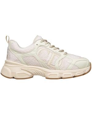 Dior Christian Chrono Lace-Up Trainers - White