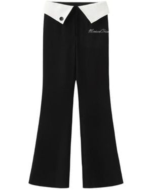 Marissa Chiara Lapel Casual Pants - Black