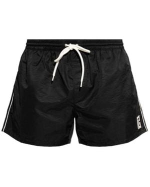 Balmain Drawstring Swim Trunks - Black