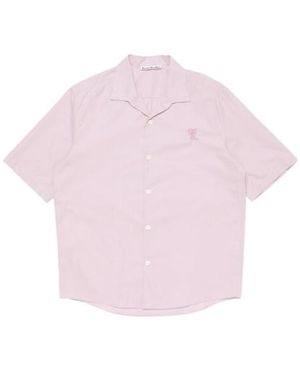 Acne Studios Embroidered-Bow Shirt - Pink