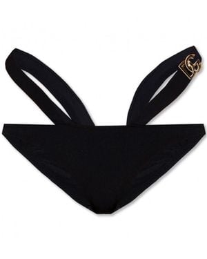 Dolce & Gabbana Cut-Out Detailed Swim Briefs - Black