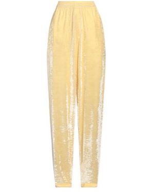 Balenciaga Elastic Waist Tapered Trousers - Yellow
