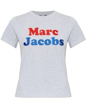 Marc Jacobs Logo Embroidered Crewneck T-Shirt - White