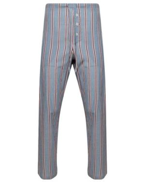 Bode Regatta Stripe Pyjama Trousers - Grey