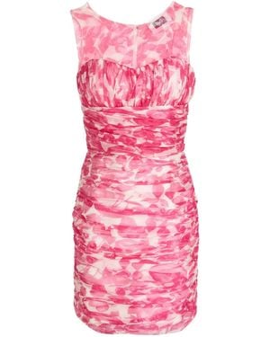 Dolce & Gabbana Floral Print Bodycon Dress - Pink