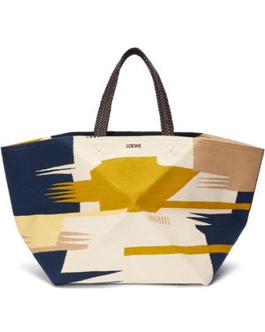 Loewe Canvas Jigsaw Folding Handbag - Metallic