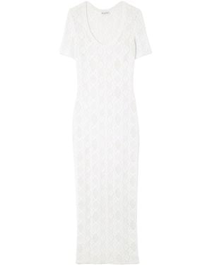 Alaïa Short Sleeve Dress - White