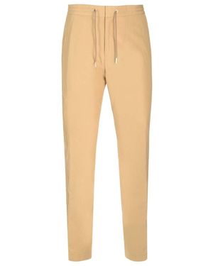McQueen Straight-Leg Cotton Trousers - Natural